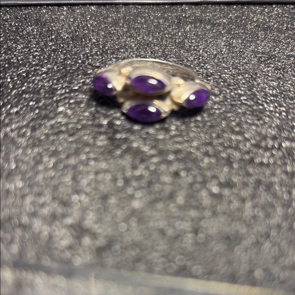 Elegant Purple Stone Women's Ring